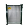 PUERTA METÁLICA PARA VALLA PLEGADA 0,80 X 1 METRO LACADA VERDE CON PLACAS ( IZQUIERDAS )