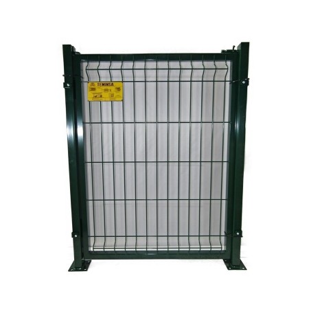 PUERTA METÁLICA PARA VALLA PLEGADA 0,80 X 1 METRO LACADA VERDE CON PLACAS ( IZQUIERDAS )