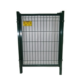 PUERTA METÁLICA PARA CERRAMIENTO DE VALLA PLEGADA 1 X 1 METRO LACADA VERDE ( IZQUIERDAS )