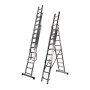 ESCALERA DE ALUMINIO FERRAL mod. ELITE DE 3 TRAMOS DE 3m CONVERTIBLE 3x10 PELDAÑOS