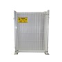 PUERTA METÁLICA PARA VALLA PLEGADA 0,80X1,2 METRO LACADA BLANCO CON PLACAS ( IZQUIERDAS )