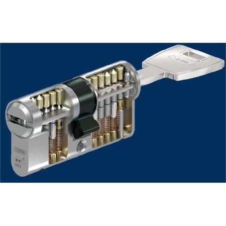 BOMBILLO ABUS X12R 30+30 NÍQUEL LEVA CORTA ref. X12R410NI30/30SB07
