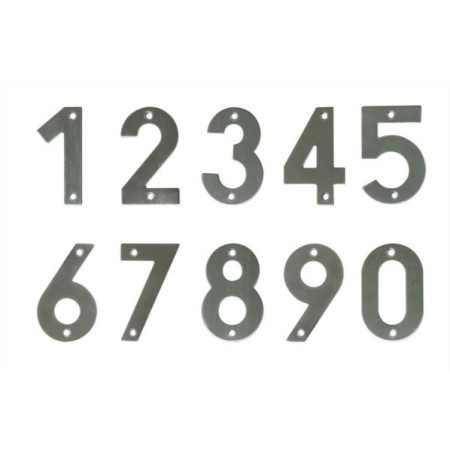 NUMERO AMIG  INOX SATINADO "7"  DE 100x2mm ref. 6775