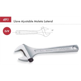 LLAVE AJUSTAB.MOLETA LATERAL 16"x400mm/50mm DOGHER ref. 491-400