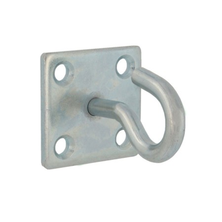GANCHO ABIERTO CON PLACA DE ANCLAJE DE 50x50x8mm ref. 24157