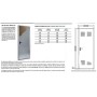 PUERTA PEATONAL TRASTERO GALVA. C/ VENTILACION DE 1500 X 2000 2 HOJAS