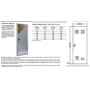 PUERTA PEATONAL TRASTERO LACADA BLANCA S/ VENTILACION DE 1700 X 2000 2 HOJAS