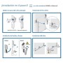ANTIPÁNICO TESA PARA CERRADURA DE EMBUTIR MODELO GLOBAL GRIS/ROJO ref.GL1E909GR