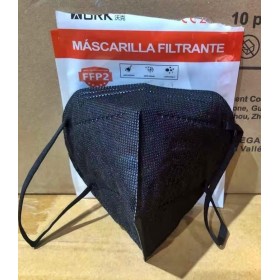 MASCARILLA FFP2 COLOR NEGRO LK-Z1510 BLACK