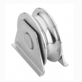 POLEA CORREDERA+SOPORTE PARA SOLDAR DE 120x26 BI (U-20) ref.  IQ120X25USS