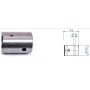SUJETACABLE INOXIDABLE PARA CABLE Ø5mm PLANO PASANTE ref. ESF053