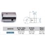 SUJETACABLE INOXIDABLE PARA CABLE Ø5mm Y TUBO REDONDO PASANTE ref. ESF051316