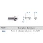 TUERCA CIEGA INOXIDABLE DE  M-6 A DERECHAS PARA BARANDILLAS DE CABLE ref. ED06