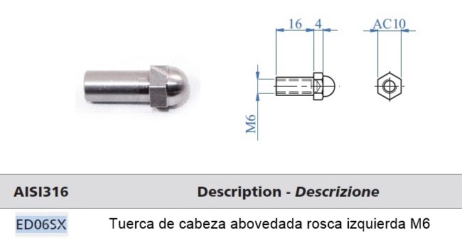 TUERCA CIEGA...