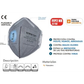 MASCARILLA PARA SOLDADURA DE CARBÓN ACTIVO SAFETOP ref. 31053