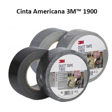 CINTA AMERICANA 3M 1900 50mmX50m PLATA      ref. SCMM1900P50