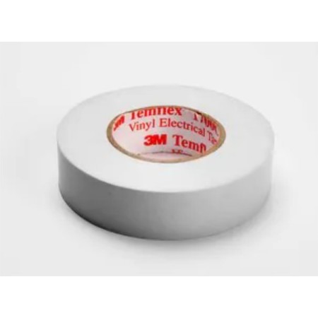 CINTA AISLANTE 3M TEMFLEX 1300 PVC BLANCA 19mmX20m ref. 1300BL20