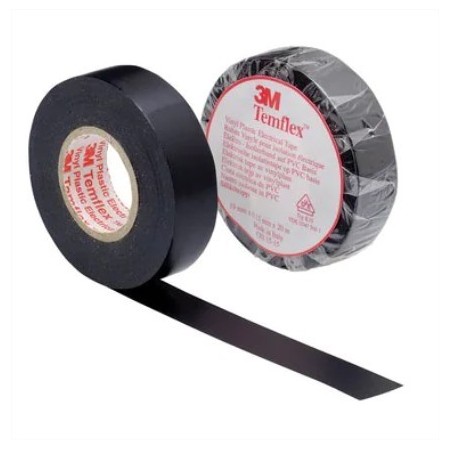 CINTA AISLANTE 3M TEMFLEX 1300 PVC NEGRA 19mmX20m ref. 1300NE20