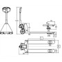 TRANSPALETA MANUAL HASTA 2500kg GAYNER ref. 75-22