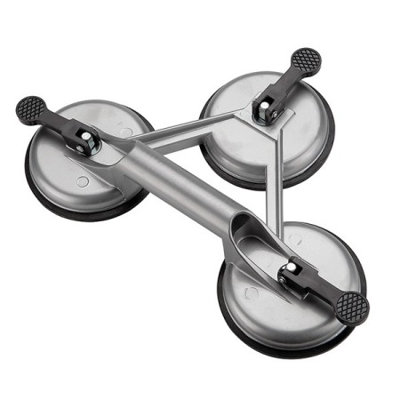 VENTOSA ALUMINIO DOGHER 3 BASES Ø115mm 130Kg ref. 945-003
