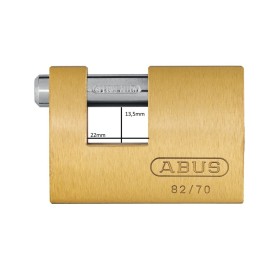CANDADO ABUS MONOBLOC DE 70mm LLAVES IGUALES ref. 82/70KA