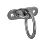 PLACA DE AMARRE INOX OVAL CON ANILLA DE 80x26mm ref. 24073