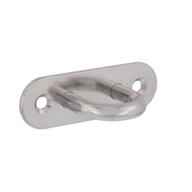 PLACA DE AMARRE INOX OVAL DE 80x26mm ref. 24070 UE10