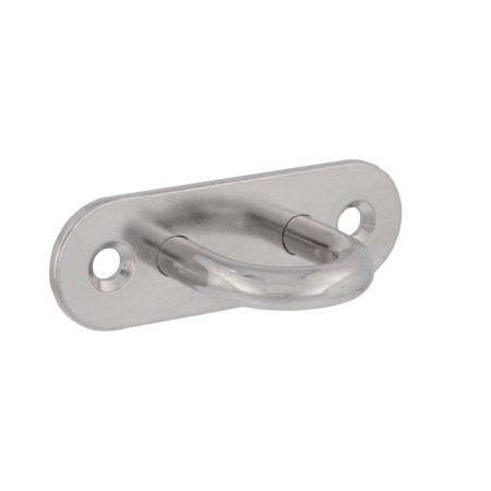 PLACA DE AMARRE INOX OVAL DE 80x26mm ref. 24070 UE10