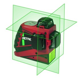 NIVEL LASER 40m METRICA 3D JUNIOR LÁSER VERDE ref. 61415M + SOPORTE DE PARED MAGNÉTICO ref. 61432