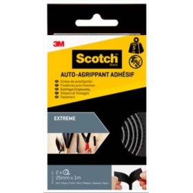 CINTA REPOSICIONABLE VELCRO SCOTCH EXTREME DE 25mmX1m COLO NEGRO