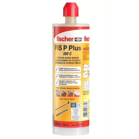 ANCLAJE QUÍMICO POLIÉSTER FISCHER FIS P PLUS 380ml ref. 522178
