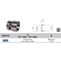 SOPORTE INOXIDABLE DE PARED PARA TUBO DE Ø42 ref. E2070/304