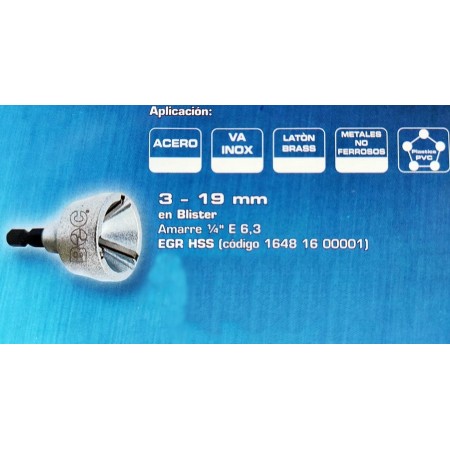 DESBARBADOR BOHRCRAFFT PARA REPARAR TORNILLOS Y VARILLAS ROSCADAS 3-19mm