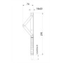CERROJO AUTOMATICO INOXIDABLE PARA PUERTAS ABATIBLES DE 2 HOJAS ref. 409