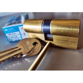 BOMBILLO CISA LEVA CORTA 30+30 LATÓN SERIE LOCKING LINE