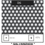 CHAPA PERFORADA AGUJERO REDONDO DE 6 MM ESPESOR 1,5 MM DE 3000X1500 *GALVANIZADA*