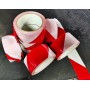 CINTA ADHESIVA DE SEÑALIZACION BLANCA/ROJA DE 5cm x 66m.