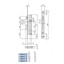 CERRADURA EMBUTIR CISA ref. 44661.35.0 RESBALON Y PALETON