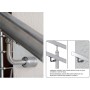 SOPORTE INOXIDABLE  PARA UN SEGUNDO PASAMANOS PARA TUBO Ø42,4mm ARTICULADO ref. E4584/424