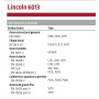 ELECTRODO LINCOLN 6013  Ø2,5x350mm PAQUETE DE 250uds/4,63kg