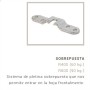 KIT ROANDI COLGADEROS + CARRIL DE 2m DE SOBREPONER ref. 2RTEMINSA