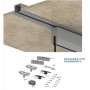 KIT ROANDI COLGADEROS + CARRIL DE 3m PARA PUERTAS DE CRISTAL ref. 3RG40FT