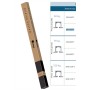 KIT ROANDI COLGADEROS + CARRIL DE 3m PARA PUERTAS DE CRISTAL ref. 3RG40FT