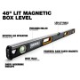 NIVEL TOUGHBUILT MAGNÉTICO 1200mm CON LUZ ref. TB-H2-L-M120LH-M