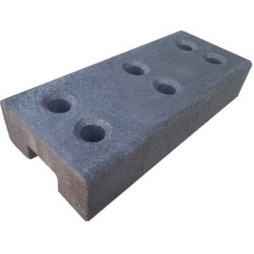 BASE DE CAUCHO PARA VALLA MÓVIL Ø40mm (16Kg)