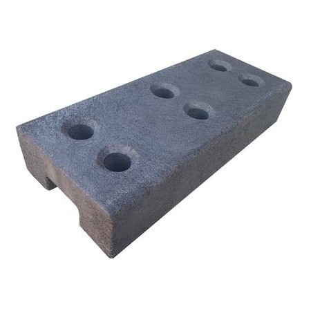 BASE DE CAUCHO PARA VALLA MÓVIL Ø40mm (16Kg)