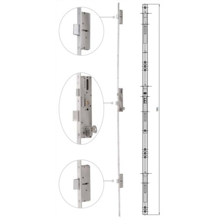 CERRADURA MULTIPUNTO CVL SOFT DE ENGRANAJES DE 33/49mm ref. 2E5/40/6U