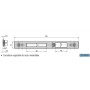 CERRADERO CVL REGULABLE CENTRAL PARA CERRADURA SOFT ref. CE184/6LR