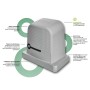 Kit para puerta corredera hasta 5.00 m. y 600kg. de peso, 220V Nice RO600KLT