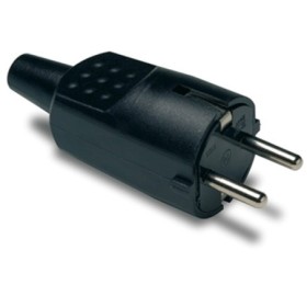 CLAVIJA GOMA NEGRA 250V/16A FAMATEL